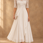 Abella Lace and Chiffon Dress