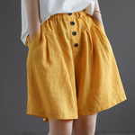 Livia Button Shorts