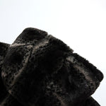 KZZ Men's Winter Fashion Fleece Jacket, Trendy Leopard Print Double-Sided Warm Coat