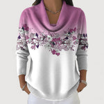 Aurora | Floral Turtleneck Sweater