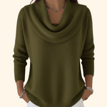 Iole | Draped Neck Sweater
