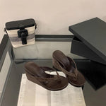 Women's Toe Post Platform Wedge Sandals