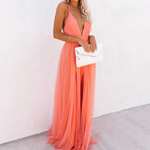 Jessica | Coral Light Long Dress