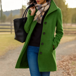 Aurora | Classic Wool Coat with Matching Scarf Gift