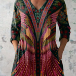 Mila | Long Blouse with Vibrant Design