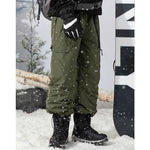 Winter White Duck Down Softshell Waterproof Warm Ski Pants
