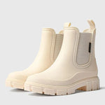 Women's Embossed Slip-On Rain Shoes