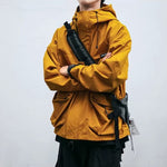 Hooded Loose-fitting Windproof Casual Jacket