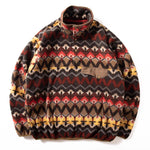 Retro Half-open Collar Sweatshirt