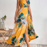 Paloma Tropical Wrap Maxi Dress