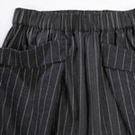 Womenâ€˜s Vertical Striped Wide-leg Cropped Trousers