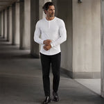 Men's Textured Henley Shirt
