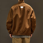 Stand-up Collar Loose Casual Solid Color Jacket
