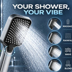 4-Mode Wide Face Shower Head