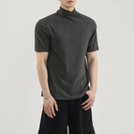 Straight Shoulder Jumpsuit Collar Knitted Slim Fit T-shirt