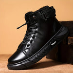 Men’s Leather-Look Fleece-Lined Chukka Boots