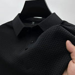 Men’s Breathable Mesh Detail Short Sleeve Polo Shirt