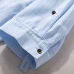 Stand Collar Casual Short Sleeve Shirt