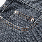 Lucien Herringbone Denim Shorts