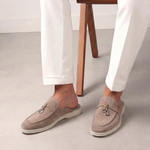 Mediterraneo | Mocassino Aperto Camoscio — Beige