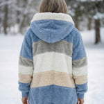 Ombretta | Cappotto Peluche Bicolore