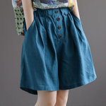 Livia Button Shorts