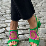 POPPY | Square Toe Cut-Out Sandals