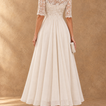 Abella Lace and Chiffon Dress