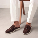 Mediterraneo | Mocassino Aperto Camoscio — Marrone