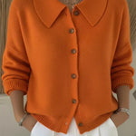 Velia | Cardigan con Collo a Camicia