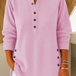 Nives | Buttoned Henley Tunic