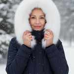 Rina | Parka con Cappuccio Bordato
