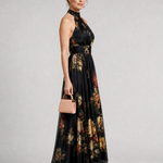 Sior | Floral Halter Neck Midi Dress
