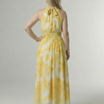 Sylin | Gathered Halter Midi Dress