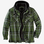 Henry™ | Warm Vintage Flannel Hooded Jacket