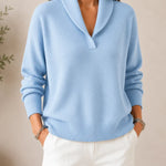 Women's Relaxed V-Neck Knit Jumper