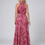 Avien | Soft Halter Neck Midi Dress