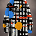 Celeste Modern Art-Print Hooded Jacket