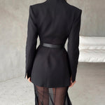 Fashion Jacket & Perspective Skirt Two-Piece Set