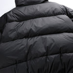 Stand-up Collar Solid Color Casual Cotton Jacket