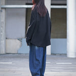 Black Slim Japanese Loose Shirt
