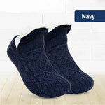 Fleece-Lined Indoor Slipper Socks