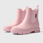Women's Embossed Slip-On Rain Shoes