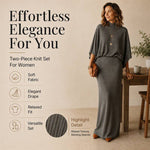 Women's Batwing Top & Maxi Skirt Set