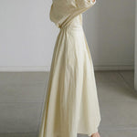 Elegant Pocket Button Lapel Collar Fold Solid Midi Dress