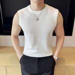 Mesh Hollow Ice Silk Vest