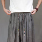 Breathable Loose-Fit Ice Silk Wide-Leg Pants