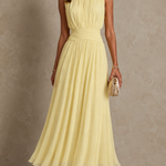 Iselle | Roxanne Ruched Waist Sleeveless Maxi Dress