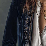 Anastasia | Embroidered Longline Jacket