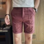 Semi Elastic Waist Casual Shorts